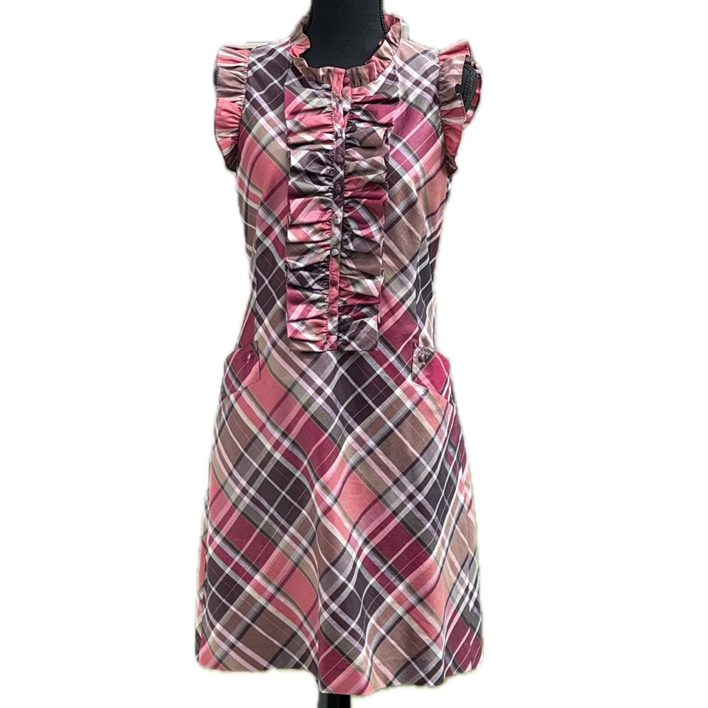 Ted Baker Sleeveless Tuxedo Dress Plaid - excellent condition